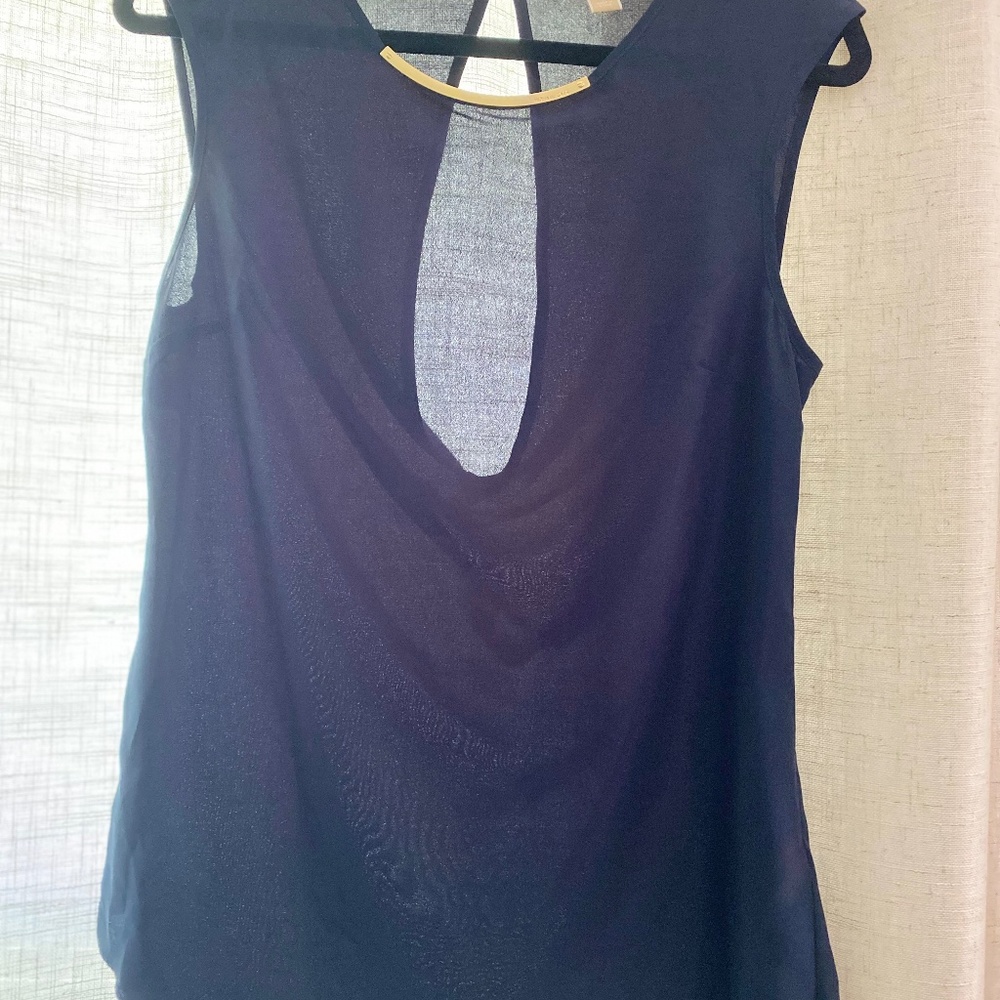 Micheal Kors drapey sleeveless top